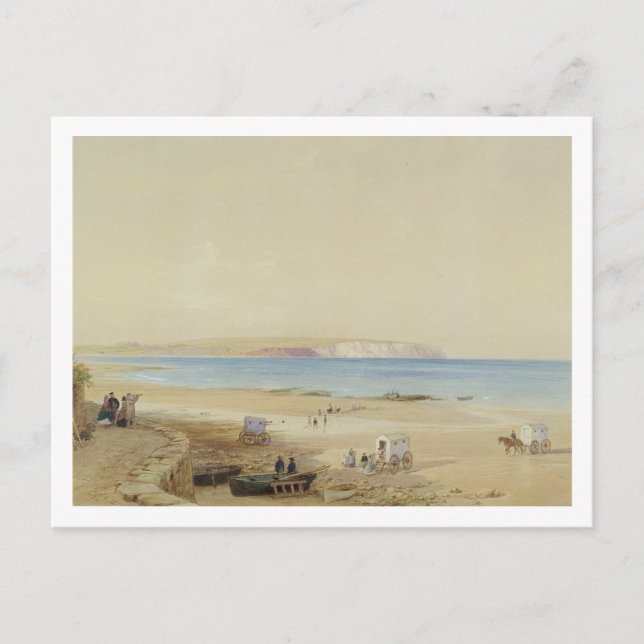 Cartão Postal Culver Cliff, Ilha de Peso (c/c, caneta e tinta, c (Frente)