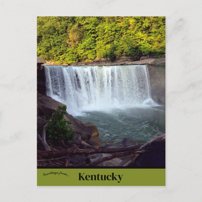 Cartão Postal Cumberland Falls Kentucky EUA (Frente)