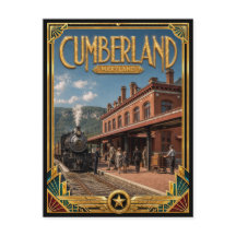 Cumberland Maryland Arte Deco Antigo Vintage Idade