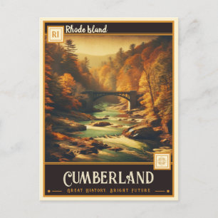 Cartão Postal Cumberland, Rhode Island   Vintage