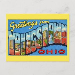 Cartão Postal Cumprimento Retro Youngstown Ohio 