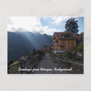 Cartão Postal Cumprimentos da suiça 1 de Wengen