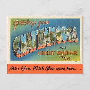 Cartão Postal Cumprimentos de Chattanooga