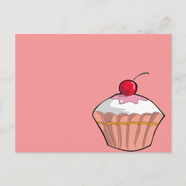 Cartão Postal cupcake (Frente)