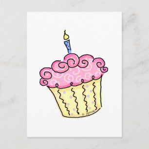 Cartão Postal Cupcake