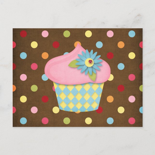 Cartão Postal cupcake (Frente)