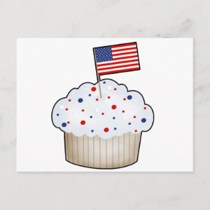 Cartão Postal Cupcake Americano