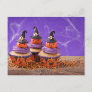 Cartão Postal Cupcake de Halloween
