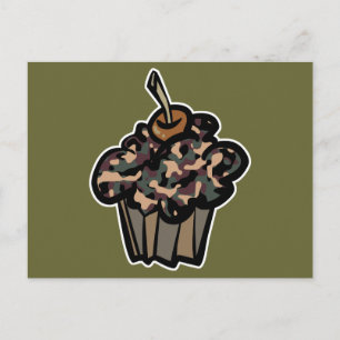 Cartão Postal cupcake disfarçado