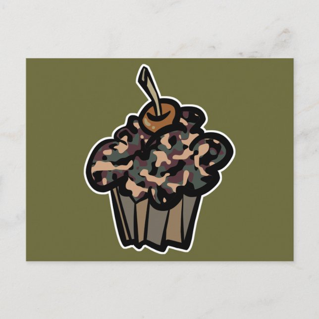 Cartão Postal cupcake disfarçado (Frente)