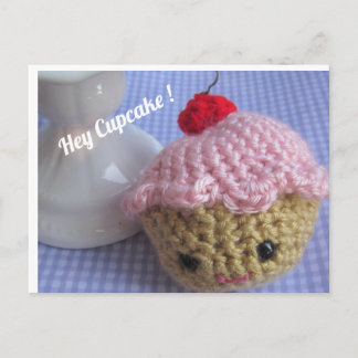 Cartão Postal Cupcake Kawaii