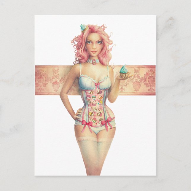 Cartão Postal "Cupcake" por Scot Howden (Frente)