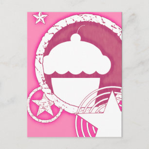 Cartão Postal cupcake punk