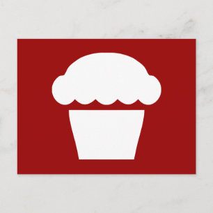 Cartão Postal cupcake simples