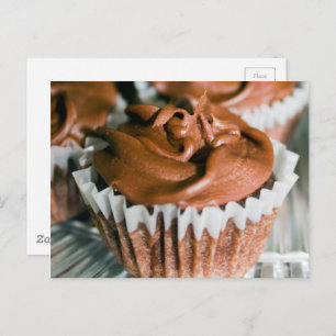 Cartão Postal Cupcakes de chocolate Comida fotografia