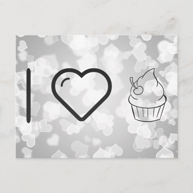 Cartão Postal Cupcakes legal (Frente)