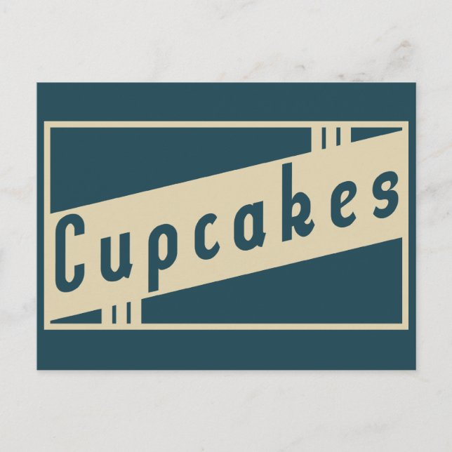 Cartão Postal cupcakes retrorreflectores (Frente)