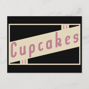 Cartão Postal cupcakes retrorreflectores