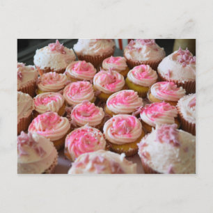 Cartão Postal Cupcakes Rosa
