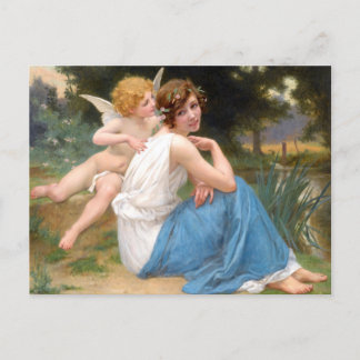 Cartão Postal Cupido e Psiche por Guillaum Seignac