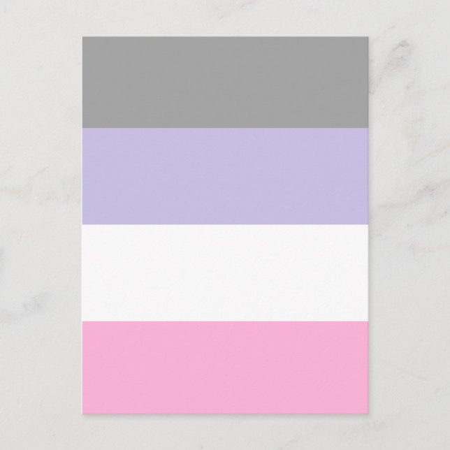 Cartão Postal Cupioromantic Pride Flag (Frente)