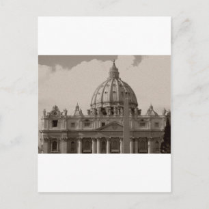 Cartão Postal Cúpula da Basílica de São Pedro Roma