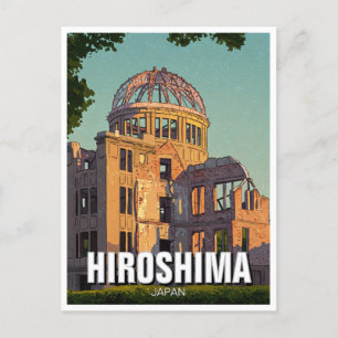 Cartão Postal Cúpula da Paz de Hiroshima Japão Viagens