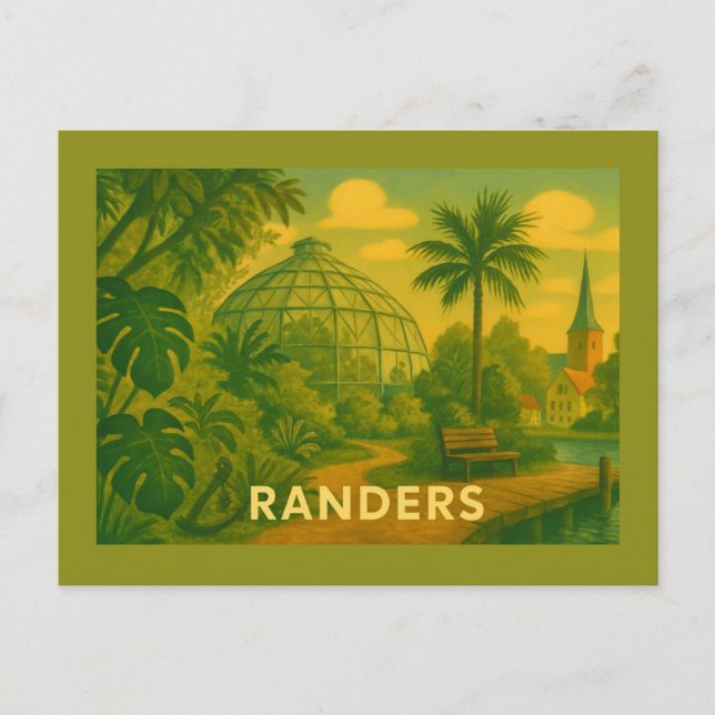 Cartão Postal Cúpulas de Randers Dinamarca (Frente)