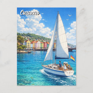 Cartão Postal Curaçao Caribe Holandês