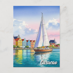 Cartão Postal Curaçao Caribe Holandês
