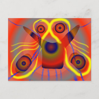 Cartão Postal Curioso cão de leão