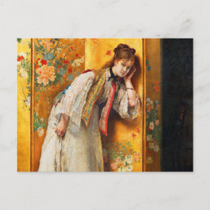 Cartão Postal Curioso por Alfred Stevens