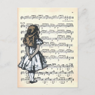 Cartão Postal Curiouser e Curiouser