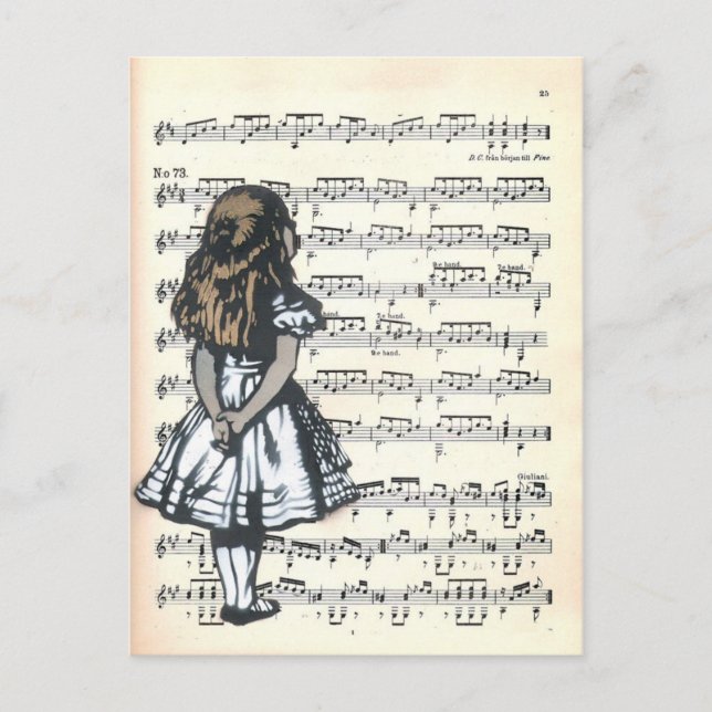 Cartão Postal Curiouser e Curiouser (Frente)