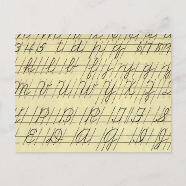 Cartão Postal Cursivo (Frente)