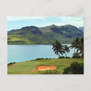 Cartão Postal Curso Oceano em Hokuala, Kauai, Havaí
