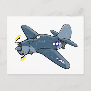 Cartão Postal curtim sb2c helldiver