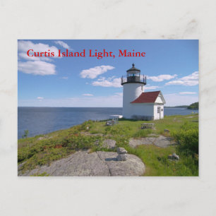 Cartão Postal Curtis Island Light, Maine Postcard