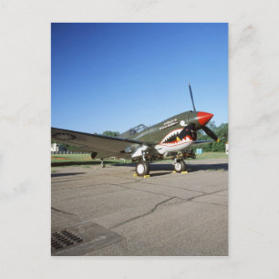 Cartão Postal Curtiss P-40 Warhawk, no Minnesota CAF Air Show