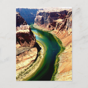 Cartão Postal curva em ferradura Arizona rio Colorado