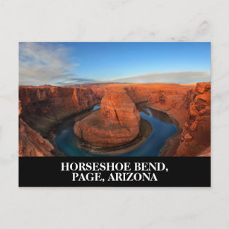 Cartão Postal Curva em Ferradura em Page, Arizona Sudoeste dos E