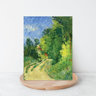 Cartão Postal Curva na Estrada Floresta Paul Cezanne