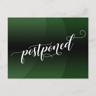 Cartão Postal Curva Verde Adiou Anúncio de Casamento