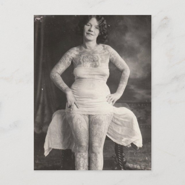 Cartão Postal Curvy Tattoooed (Frente)