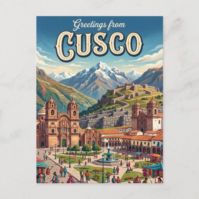 Cartão Postal Cusco Peru (Frente)