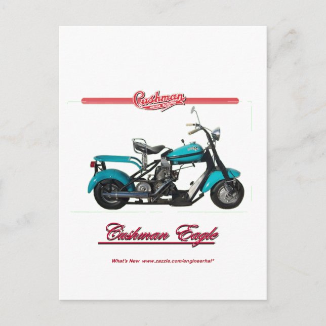 Cartão Postal Cushman Eagle (Frente)