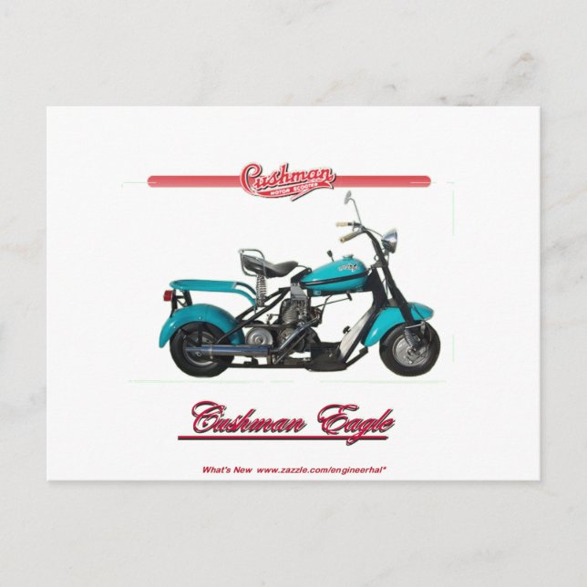 Cartão Postal Cushman Eagle (Frente)