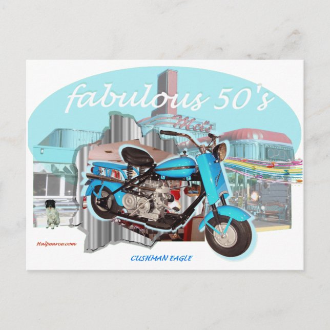 Cartão Postal Cushman_Eagle_Blue (Frente)
