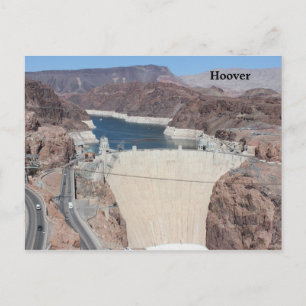 Cartão Postal Custom design post card of the Hoover Dam