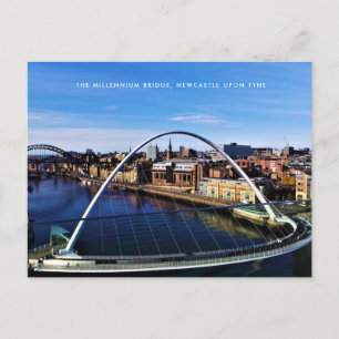 Cartão Postal Custom Newcastle Millennium Bridge Photograph